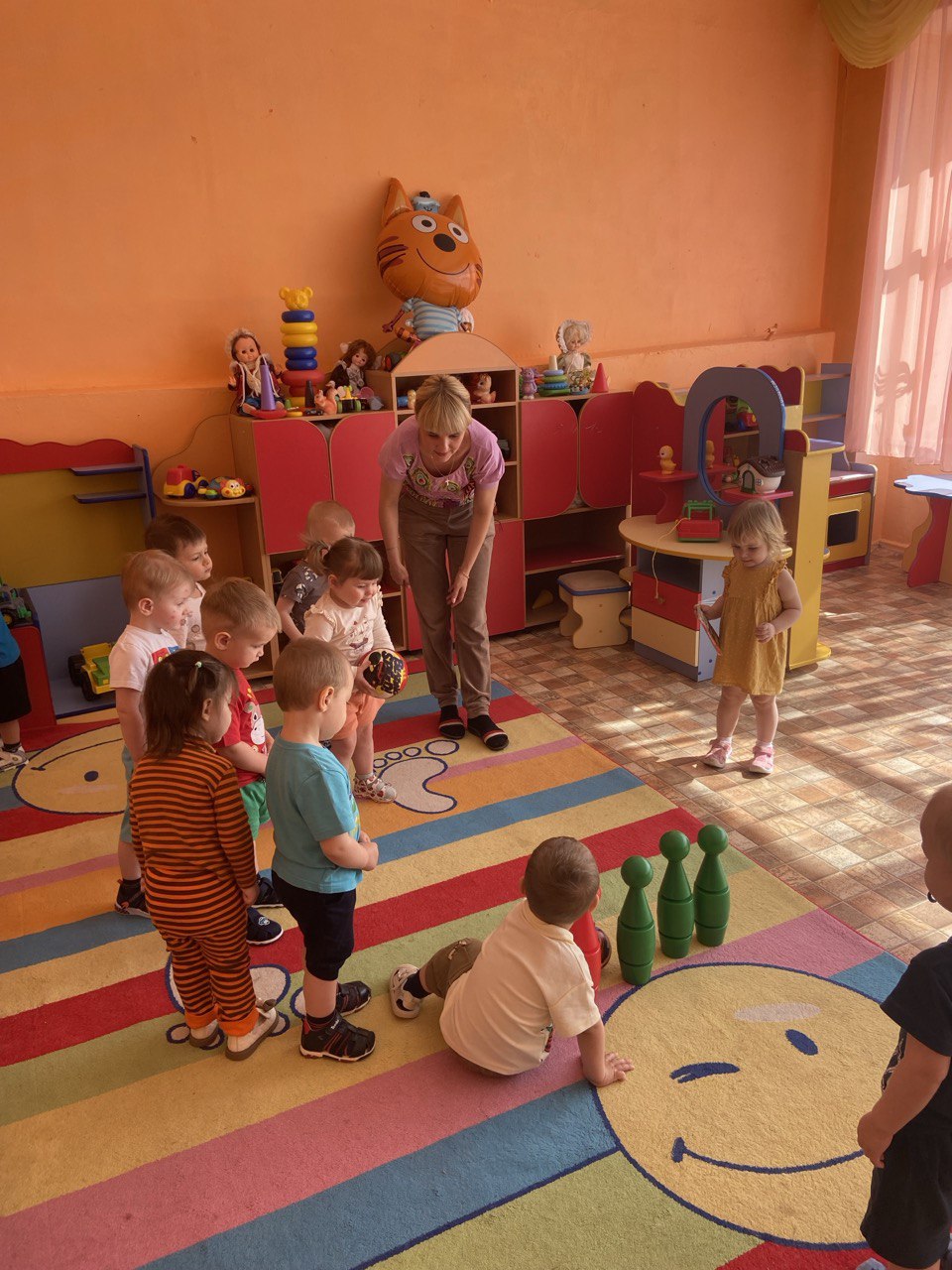 Учим играть с кегли.